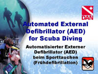 Automatisierter Externer Defibrillator (AED) beim Sporttauchen (Fr�hdefibrillation)